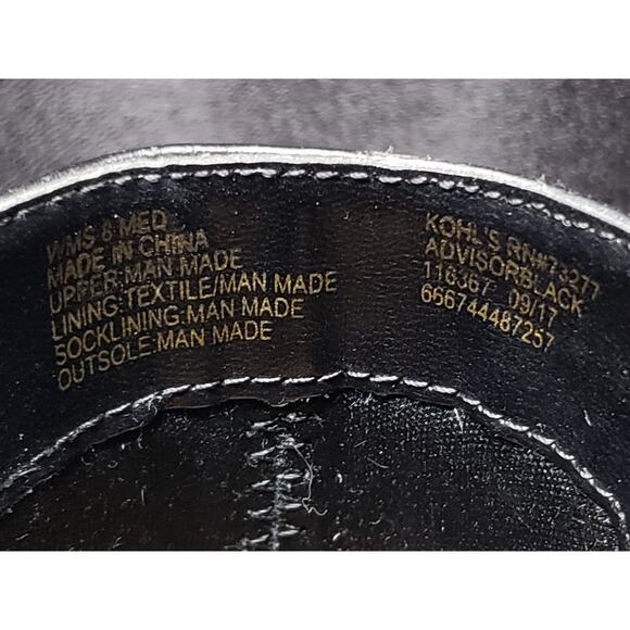 Apt 9 Black Buckled Bootie Block High Heel Side Zip Dress Up Ankle Boot Shoes - Picture 9 of 12